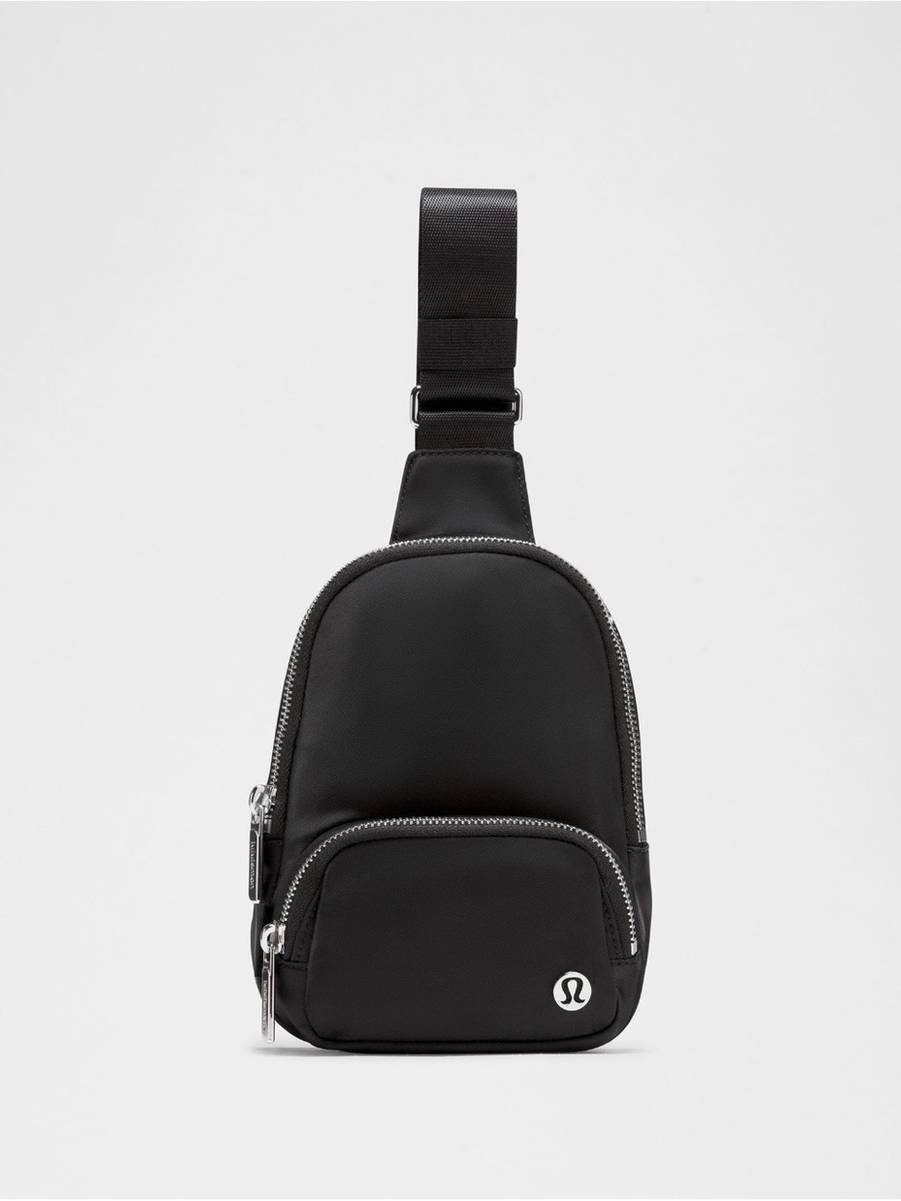 NWT Lululemon Everywhere Sling Bag Small 2L Black Silver Crossbody with Gift Bag